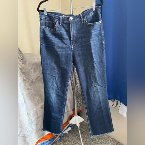 Seven7 Dark Blue Jeans with Copper Accents - Picture 1 of 5